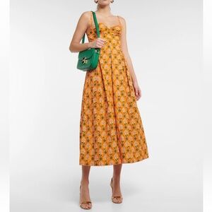 Agua by agua bendita mambo cotton poplin midi dress size XS new with tags